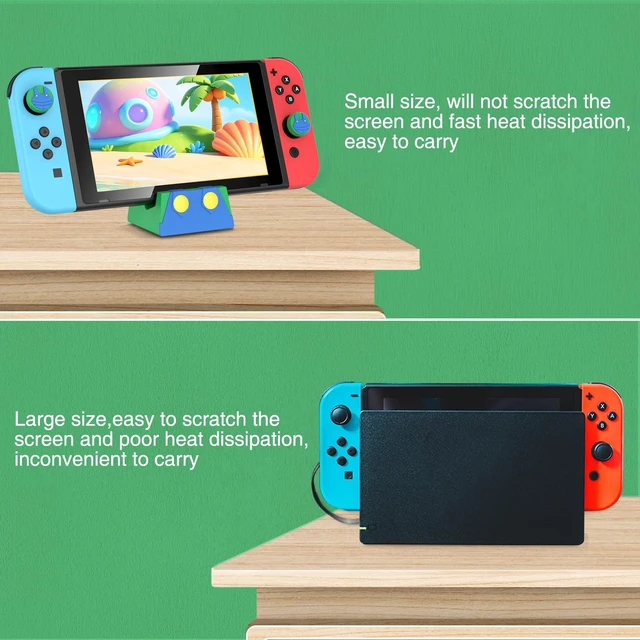 Alt view image 4 of 7 - Switch Charging Dock for Switch/Switch Lite/Switch OLED, Portable Switch Charging Base Stand with Type C Port,Replacement Compatible with Official Switch Charger Stand