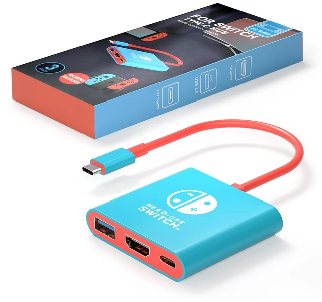 Main image of Switch Dock for Nintendo Switch 1&2 Portable Tv Docking Station | Switch TV Adapter Travel Dock with USB3.0 Port