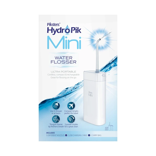 Alt view image 2 of 7 - Hydropik Mini White Water Flosser - Braces Care, Travel Size
