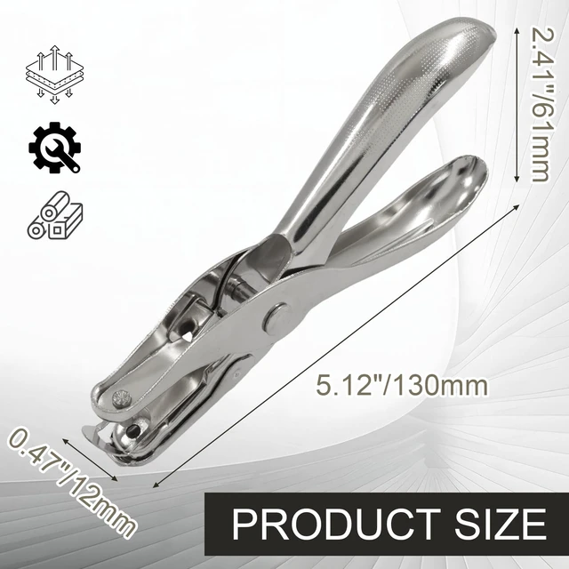 Alt view image 2 of 7 - 1Pc 3mm Single Hole Paper Puncher | Metal, for DIY Craft Tags, Tickets, Cards, and Paper Projects