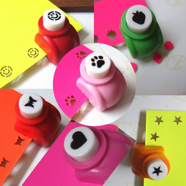 Alt view image 3 of 6 - 12pcs Craft Hole Punch Shapes Set,Small Paper Puncher for Kids,Single Crafting Scrapbook Punches,Star,Butterfly,Leaf,Christmas Tree.Heart,Tag stamp Cards Mini Cutter Nail Arts crafts Punchers Supplies