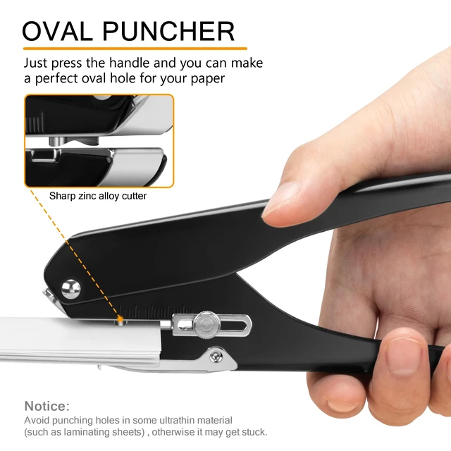Alt view image 5 of 7 - Badge Hole Punch, Slot Puncher for Id Card, PVC Slot and Paper, Heavy-Duty Hole Punch for Pro Use