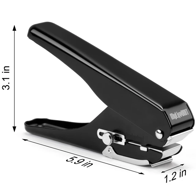Alt view image 2 of 7 - Badge Hole Punch, Slot Puncher for Id Card, PVC Slot and Paper, Heavy-Duty Hole Punch for Pro Use