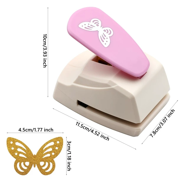 Alt view image 2 of 5 - Manual Hole Punch Tool for Paper, Hand-Operated Office and Craft Punch, Metal Construction, Desktop Paper Punch (Non-Toy, Not for Children)