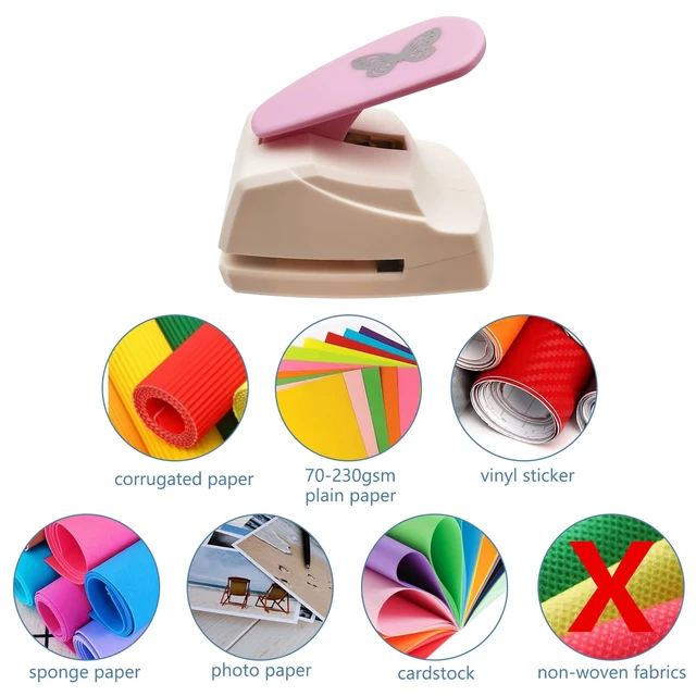 Alt view image 4 of 5 - Manual Hole Punch Tool for Paper, Hand-Operated Office and Craft Punch, Metal Construction, Desktop Paper Punch (Non-Toy, Not for Children)