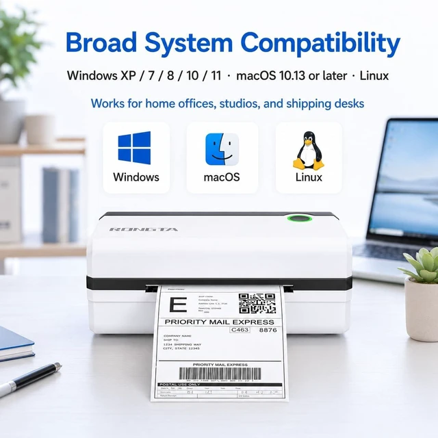 Alt view image 3 of 6 - Bluetooth Thermal Shipping Label Printer, Wireless 4x6 Shipping Label Printer Packages, Support Android&iPhone and Windows
