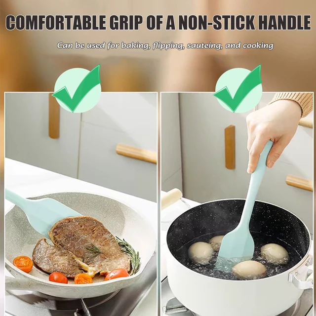 Alt view image 7 of 7 - Silicone Spatula Set, 8 Pack 11 Inch,Seamless One-Piece Design | Sturdy Steel Core,Flexible Scrapers for Baking & Mixing, 500°F Heat Resistant, Food-Grade Silicone, Dishwasher Safe