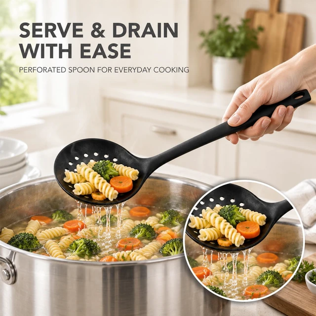 Alt view image 5 of 7 - 16 Piece Silicone Spatula Set Kitchen Utensils for Non-Stick Cookware | 600°F Heat Resistant with Heavy-Duty Stainless Steel Core for Baking Black