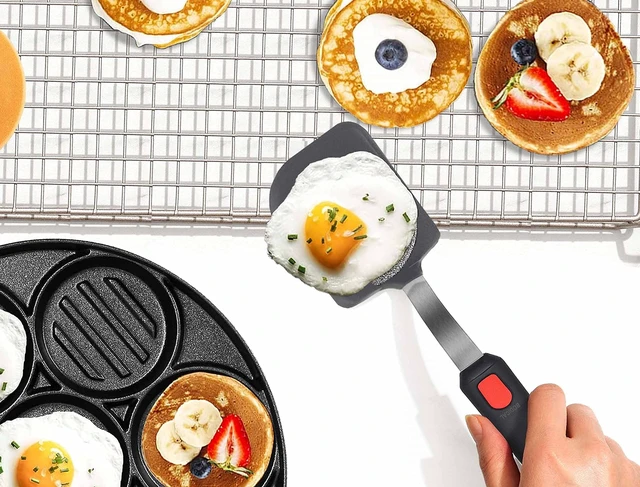Alt view image 2 of 7 - Mixed 5 Piece Silicone Spatula Set,No-Melt Handle and Blade | 600F Heat-Resistant,Kitchen Cooking Utensils for Nonstick Cookware, Spatula Turner for Egg,Pancake,Burger,Dishwasher Safe