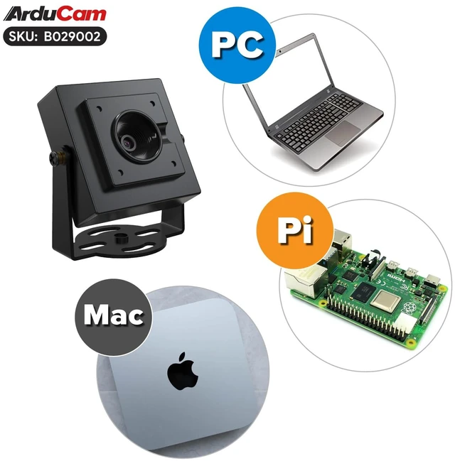 Alt view image 6 of 7 - 4K 8MP Autofocus USB Camera Module with HDR, 1080P USB 2.0 Webcam, Lightburn Camera with Multiple preset AI Resolutions for Computer, Laptop, Raspberry Pi, Jetson Nano