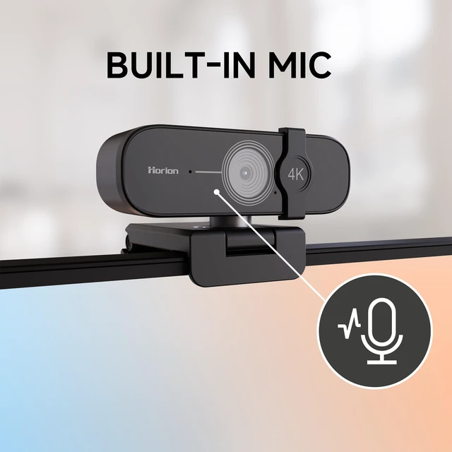 Alt view image 6 of 7 - 4K Webcam for PC, 110° Wide-Angle for Streaming and Meetings | 4K Ultra HD Video, Fast Autofocus, Built-in Microphone, Privacy Cover, Plug-and-Play Setup