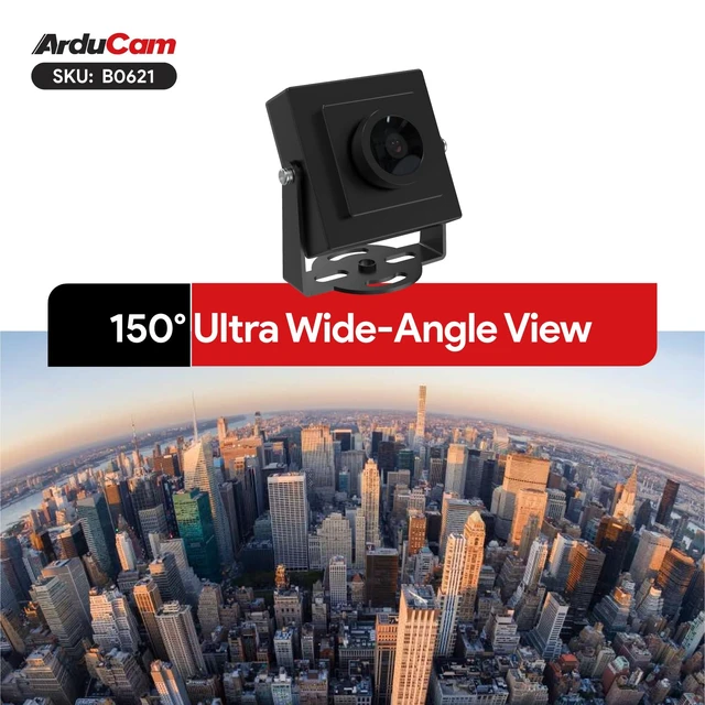 Alt view image 6 of 7 - 12MP USB Camera Module, 150°D Wide Angle USB 2.0 Camera, 4K@25fps UVC Webcam for Windows, Linux, Android