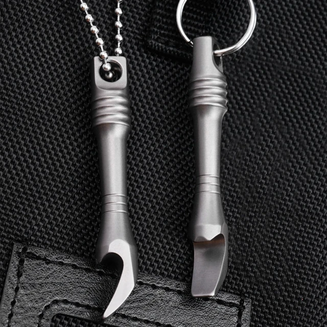 Alt view image 6 of 7 - Mini EDC Pry Bar Pocket Multi Tool - Titanium Pry Tool with Keychain Hole | Hand Shape 45° Lever Effort-saving, Durable EDC Gear Tools for Box Opening, Scraping Light Prying,Bottle Opener, Emergency