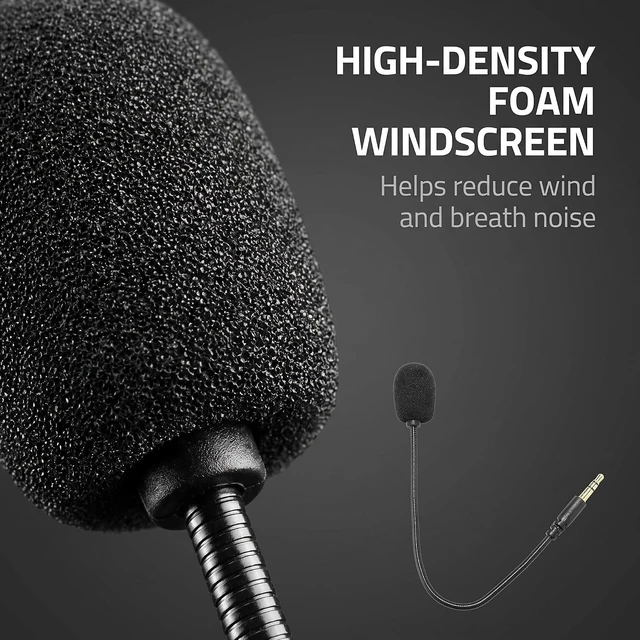Alt view image 7 of 7 - Headset Microphone 3.5mm Plug, Black Headset Microphone Adjustable 360 Degrees Bendable Jack Headphone Controller Z5a5 Combined, 3.5mm Game Gaming Mic to Mic Headsets Accessories