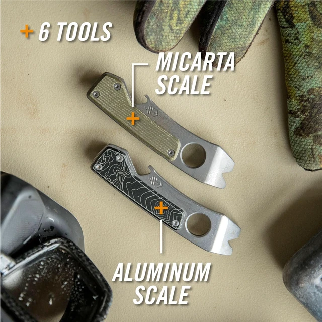Alt view image 3 of 7 - Shard XL 6-in-1 EDC Keychain Multitool,Bottle Opener,Stainless Steel | Pry bar, wire stripper, bottle opener, 6-in-1 EDC keychain tool, compact everyday carry