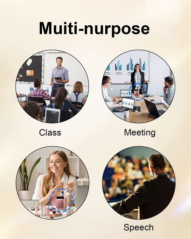 Alt view image 7 of 7 - 3.5mm Mini 2-Pole Omnidirectional Mic | 90°Flexible Condenser Microphone for Meeting Teacher's Lecture Live, Noise Cancelling Small Mi, Plug and Play