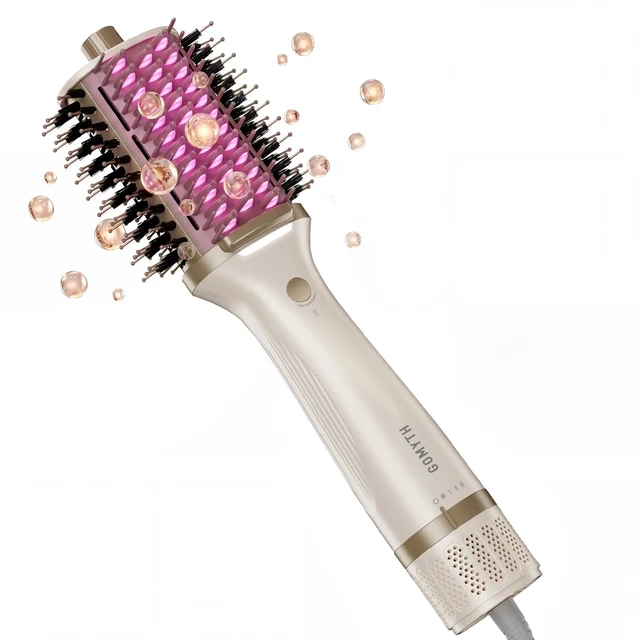 Main image of 5-in-1 Blow Dryer Brush with Heated Comb | Hair Dryer Brush for Thick Curly Hair, Wet & Dry Use, 2x Faster Drying, 5x Smoother Hair Results, Frizz-Free, Low Heat Damage