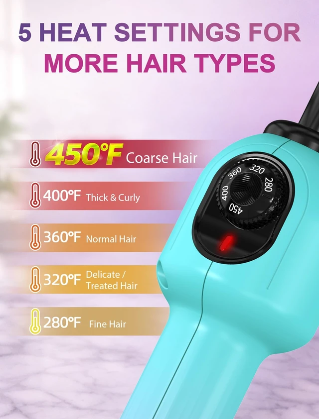 Alt view image 3 of 7 - Professional Hot Comb for Wigs and Black Hair, Electric Pressing Comb with Anti-Scald Design, 5 Heat Settings 280450°F, Dual Voltage Straightening Comb for Roots, Edges, Lace Fronts and Natural Hair