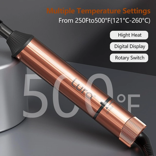 Alt view image 2 of 6 - Nano Titanium 250-500°F Hot Comb for Black Hair with 6 Adjustable Temp | High Heat Pressing Comb for Black Women Hair,Hair Straightener Comb for Afro Hair,Heat Comb for Synthetic Wigs(Rose Gold)
