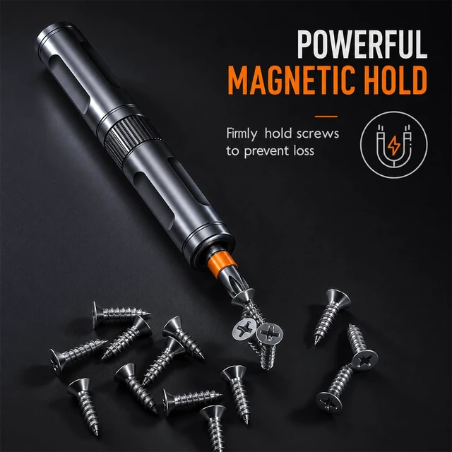Alt view image 5 of 7 - 42 in 1 Magnetic Screwdriver Set, Ratcheting Screwdriver Set with T Handle and S2 Steel Bits, Repair Tool Kit for Computer, Eyeglass, Bicycle, Watch, Furniture and Daily DIY