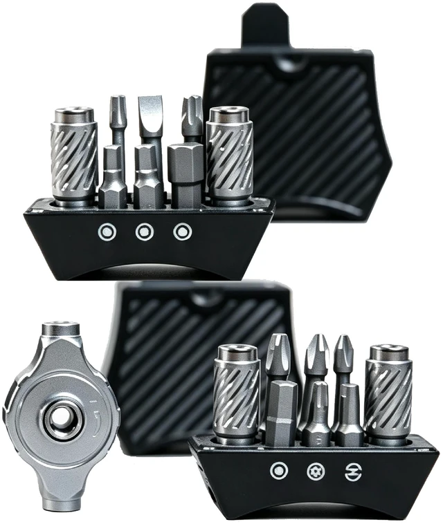 Main image of 17 in 1 Ultra-Portable Magnetic Multi-Bit Tool Kit with Modular T-Handle, CRV High Torque Repair Tool for EDC, PC, Auto & Home Assembly