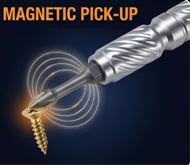 Alt view image 5 of 7 - 17 in 1 Ultra-Portable Magnetic Multi-Bit Tool Kit with Modular T-Handle, CRV High Torque Repair Tool for EDC, PC, Auto & Home Assembly