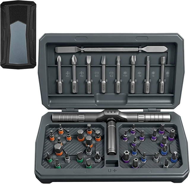 Main image of 43 in 1 Magnetic Ratchet Screwdriver Set, Multi-Function DIY Mini Ratchet Screwdriver Set, Repair Tool With Detachable Handle, Small Screw Driver Home Repairs, DIY Projects, and Electronics Ect