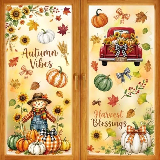 Alt view image 5 of 6 - Halloween Window Clings Decor Halloween Decorations Skeleton Ghost Stickers