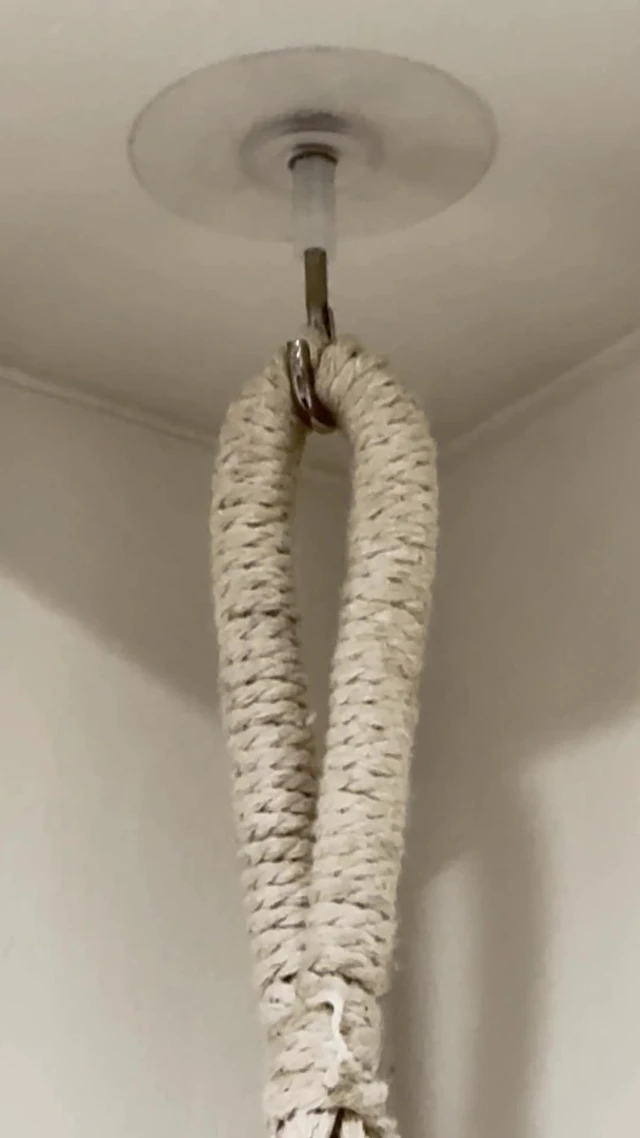 Alt view image 4 of 4 - Adhesive Ceiling Hooks with Safety Clasp, Stick-On Wall Hooks for Plants, Wind Chimes, Home Storage and Bathroom Decor