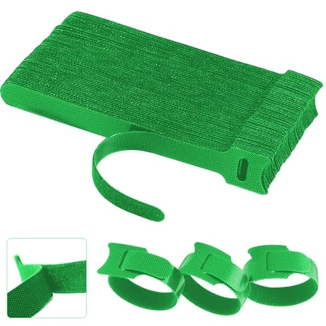 Alt view image 2 of 5 - 60 PCS 6 Inches Reusable Cable Ties, Adjustable Cord Straps, Cable Organizer, Cord Wrap and Hook Loop Cords Management - Black