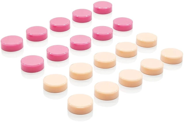Main image of Fridge Magnets 20 Pack, Strong Refrigerator Magnets Small Round Heavy Duty Magnets for Whiteboard, Cute Pink Mini Decorative Magnet for Fridge, Locker, Map, Office, Classroom, Home & Kitchen