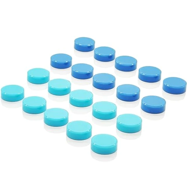Alt view image 3 of 4 - Fridge Magnets 20 Pack, Strong Refrigerator Magnets Small Round Heavy Duty Magnets for Whiteboard, Cute Pink Mini Decorative Magnet for Fridge, Locker, Map, Office, Classroom, Home & Kitchen