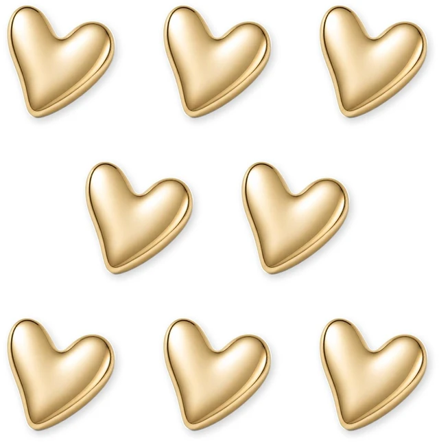 Main image of 8 Pack Heart Shaped Refrigerator Magnets, Cute Fridge Magnets for Whiteboard, Locker, Office, Classroom, Kitchen, Photos, Notes and Home Decor