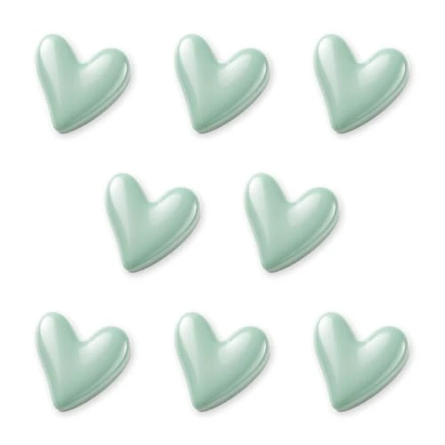 Alt view image 2 of 5 - 8 Pack Heart Shaped Refrigerator Magnets, Cute Fridge Magnets for Whiteboard, Locker, Office, Classroom, Kitchen, Photos, Notes and Home Decor
