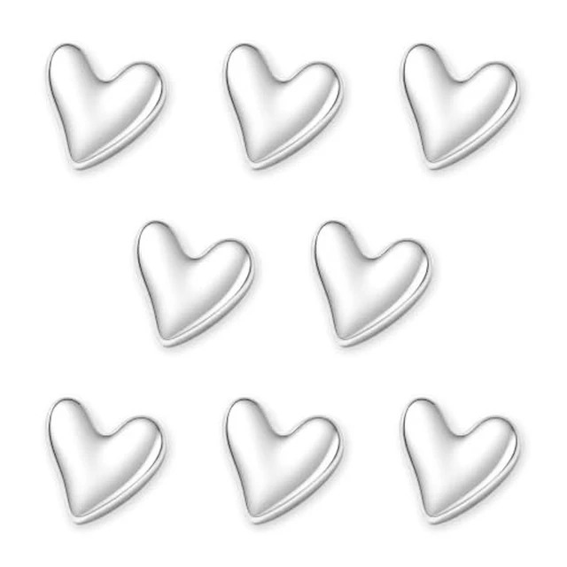 Alt view image 4 of 5 - 8 Pack Heart Shaped Refrigerator Magnets, Cute Fridge Magnets for Whiteboard, Locker, Office, Classroom, Kitchen, Photos, Notes and Home Decor