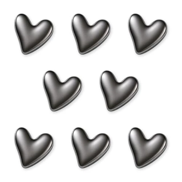 Alt view image 5 of 5 - 8 Pack Heart Shaped Refrigerator Magnets, Cute Fridge Magnets for Whiteboard, Locker, Office, Classroom, Kitchen, Photos, Notes and Home Decor