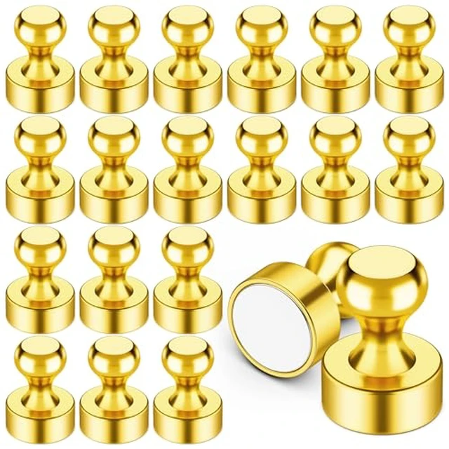 Alt view image 4 of 5 - VNDUEEY 12Pcs Black Fridge Magnets, Whiteboard Magnets Refrigerator Magnet, Small Strong Magnet for Whiteboard, Office, Classroom, Kitchen
