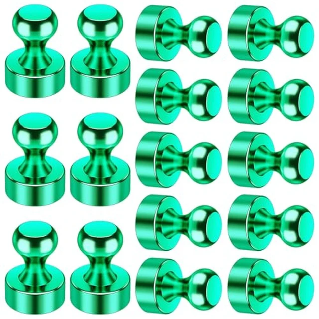 Alt view image 5 of 5 - VNDUEEY 12Pcs Black Fridge Magnets, Whiteboard Magnets Refrigerator Magnet, Small Strong Magnet for Whiteboard, Office, Classroom, Kitchen
