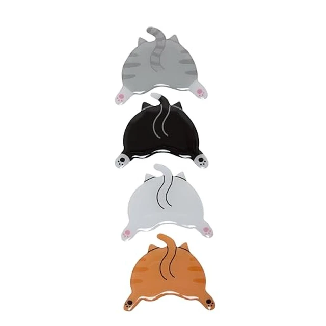 Alt view image 2 of 2 - Pearhead Cat Butt Kitchen Magnets, Office and Locker Décor, Set of 4