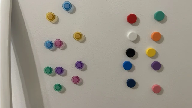 Alt view image 2 of 5 - Fridge Magnets - 20 Pack Strong Refrigerator Magnets, 10 Colors Small Round Magnet, Cute Mini Decorative Magnets for Whiteboard, Locker, Office, Crafts, Kitchen, Classroom, Heavy Duty Magnet