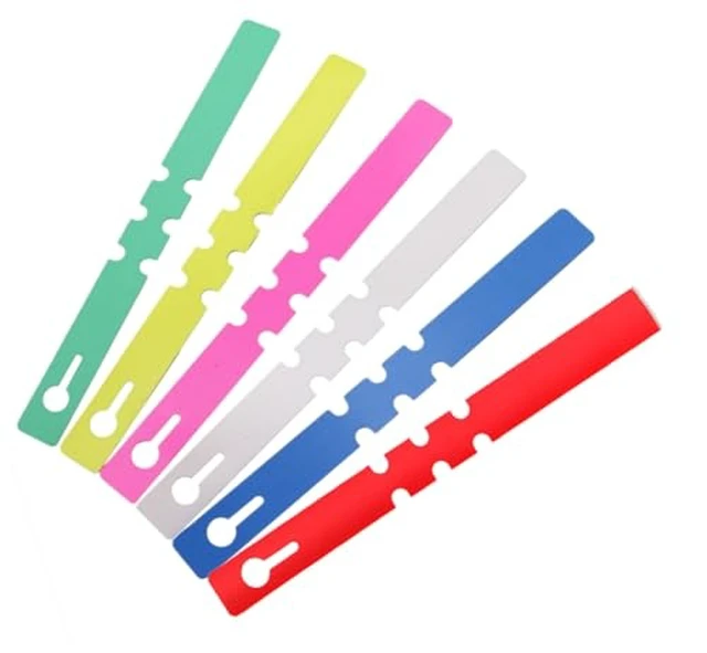 Alt view image 2 of 2 - 120pcs Plastic Plant Tree Tags Wrap Around Lables, 6 Color Plant Labels and Tags Markers for Outdoor Garden Waterproof Plastic Plant Tags Labels, Hanging Plant Labels.