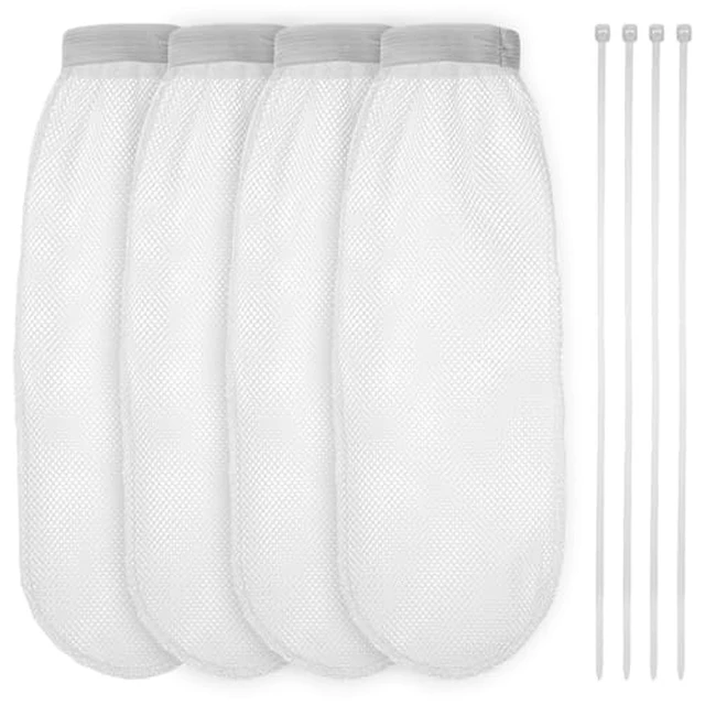 Alt view image 2 of 2 - Washing Machine Lint Catcher, 4 Pcs Flexible Mesh Washer Lint Catcher