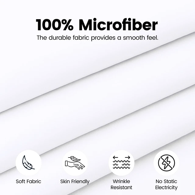Alt view image 7 of 7 - Queen Bed Skirt, Hides Under-Bed Storage 16 Inch Drop, Pleated, White | Easy Fit Design, Shrinkage & Fade Resistant, Hotel Style, Microfiber Durable Fabric, Machine Washable