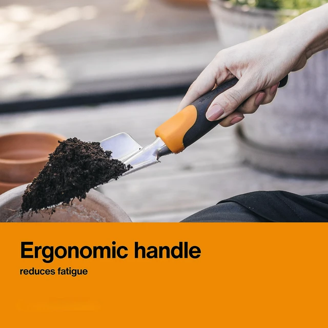 Alt view image 5 of 7 - Garden Trowel, Heavy Duty Hand Tool for Digging and Planting | Heavy-Duty Cast Aluminum Rust Resistant Head, Ergonomic Comfort Grip Handle, Hang Hole for Easy Storage, Yard Beds and Pots
