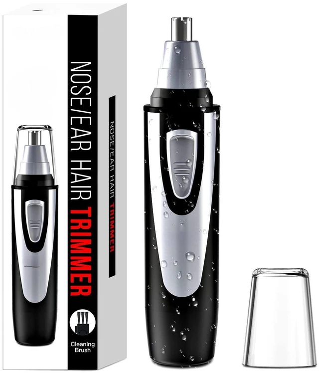 Main image of Ear and Nose Hair Trimmer Clipper - 2026 Professional Painless Eyebrow & Facial Hair Trimmer for Men Women,Battery-Operated Trimmer with IPX7 Waterproof,Dual Edge Blades for Easy Cleansing Black