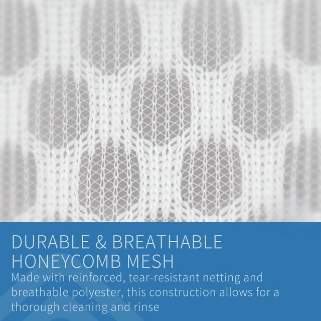 Alt view image 3 of 6 - 3Pcs Durable Honeycomb Mesh Laundry Bags for Delicates 12x16 Inches | (3 Medium)
