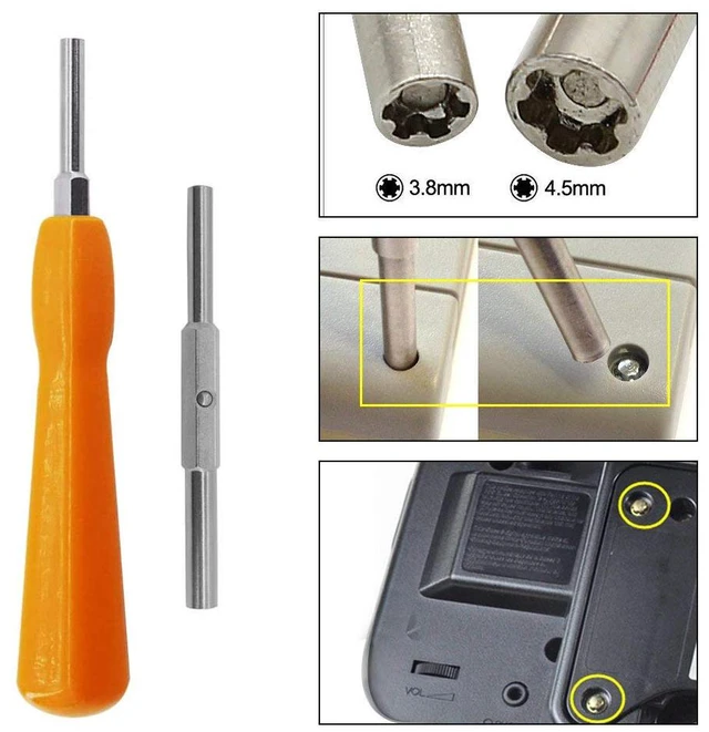 Alt view image 7 of 7 - Screwdriver, 4.5mm 3.8mm Double-End Bit Security Gamebit Screwdriver Kit For Opening