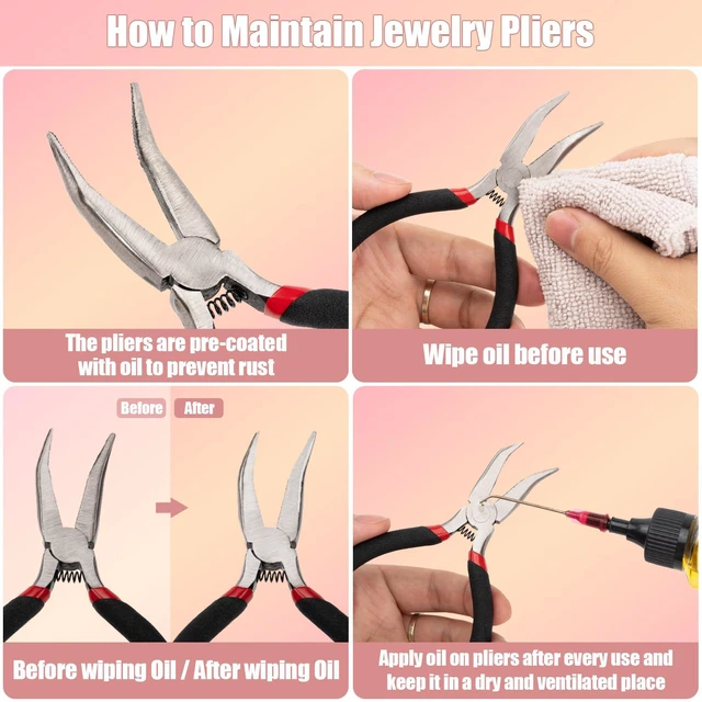 Alt view image 5 of 7 - 1200 Pcs Jump Rings, Jewelry Making Kit, Silver and Gold | Keychain Making Kit with Open/Close Tools, Pliers, Tweezers, Lobster Clasps, DIY Necklace Repair and Keychain Supplies