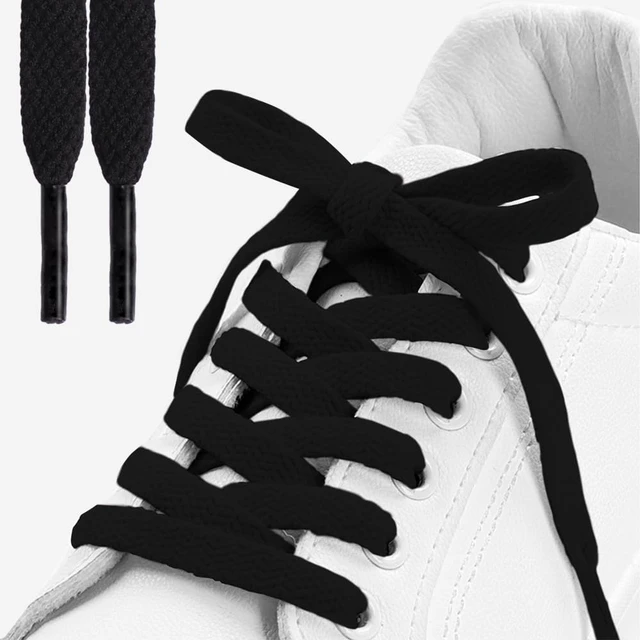 Alt view image 2 of 6 - 2 Pairs Shoelaces for Sneakers Flat Shoe Laces for Athletic Shoes | 8mm Replacement Shoe Strings, Running Walking Gym Sports Shoestrings for Men Women
