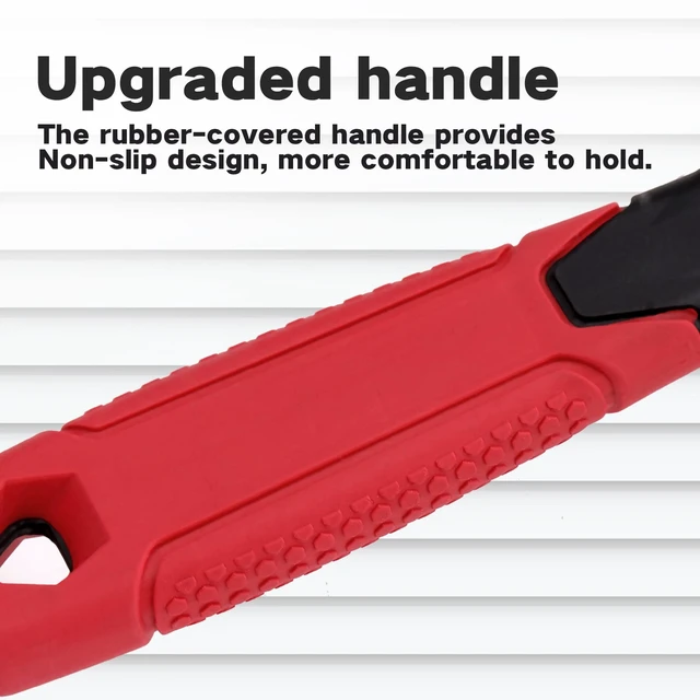 Alt view image 5 of 7 - Vinyl Siding Removal Tool with Extra Long Handle- Steel Blade Vinyl Non-Slip Grip Handle for Installation and Removal Tool Avoid Damaging Vinyl Siding Tool